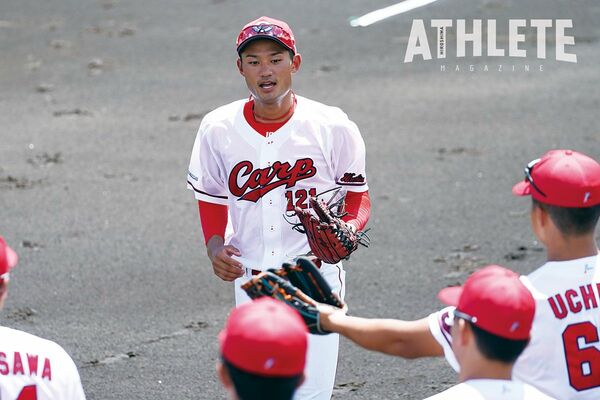 地元広島からカープへ。日焼けした顔から努力の積み重ねを感じる・名原