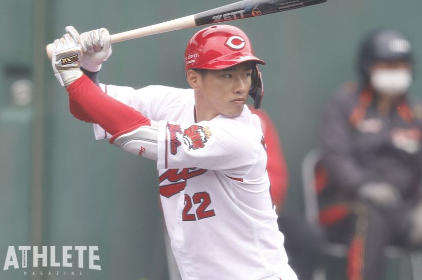 開幕戦に挑む27選手を紹介。新人4選手が一軍入り。5年目の中村奨成、3年目の宇草孔基が初の開幕一軍入り<br />