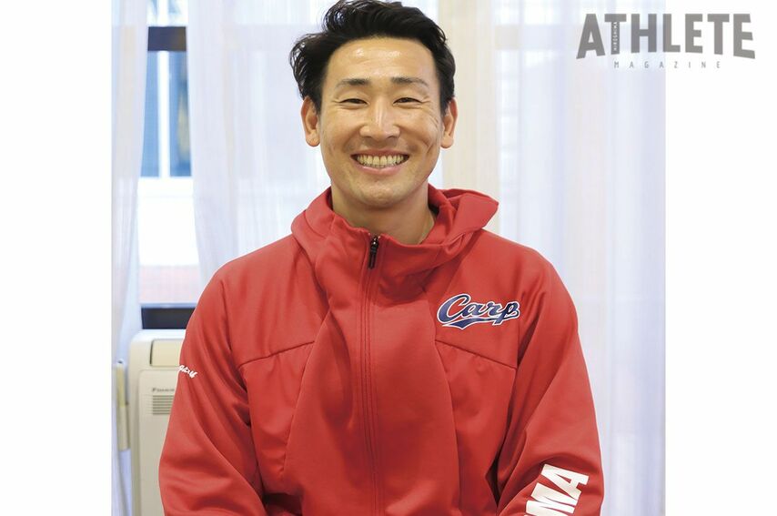 <div class="caption">現在は二軍マネージャーとして活躍する下水流さん</div>