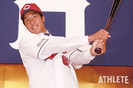 ドラフト5位・石原貴規「石原慶幸選手のように長い間活躍できる選手になれるように」【2020年度 新入団選手発表記者会見】