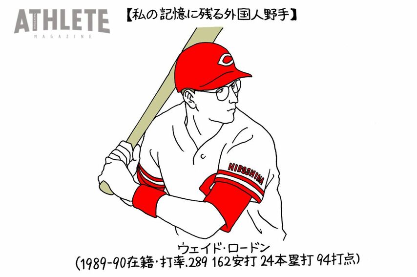 <div class="caption">ウェイド・ロードン選手（イラスト・オギリマサホ）</div>