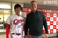 MLB ネイサン・ミンチー　実使用ジャージ　カープ、ロッテ MLB ネイサン・ミンチー 実使用ジャージ