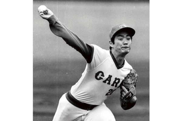 広島東洋カープ　江夏豊選手　ポスター Yahoo!オークション - 江夏豊 M 1977～88年 黄金期 広島東洋