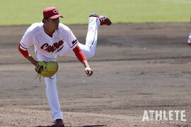 【カープ】28日に支配下登録の辻大雅が、早くも一軍昇格。背番号98がプロ初の一軍マウンドへ