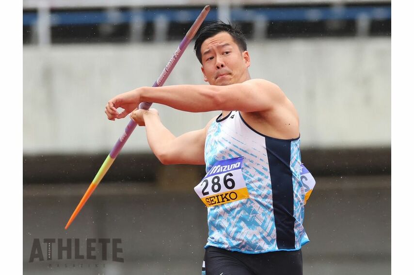 <div class="caption">男子やり投げ日本代表の小椋健司選手</div>