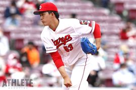 有言実行の一軍デビュー。150km超えで狙うはプロ初白星。高卒1年目の小林樹斗が11月1日のヤクルト戦でプロ初登板・初先発<br />