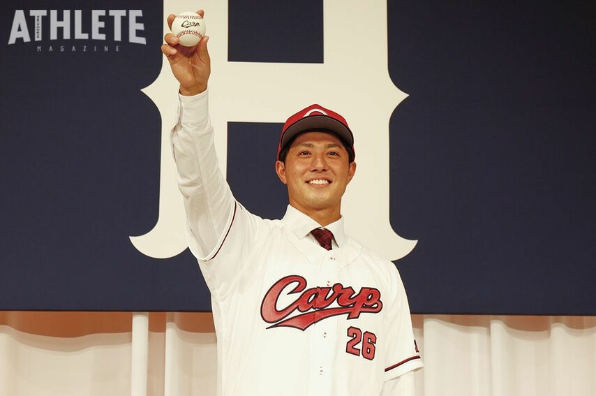 《カープ・新入団選手発表会見》先発・中継ぎ・抑えもマルチにこなす、期待の即戦力右腕！ドラフト3位・益田武尚