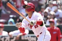 <div class="caption">４月11日のウエスタンリーグ・阪神戦では、初回に今季２号となる本塁打を放った</div>