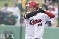 <div class="caption">来季、プロ２年目のシーズンを迎える小林。1日も早い支配下登録を目指し鍛錬を積む</div>