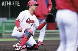 同期の活躍が刺激に。支配下を目指すカープの育成捕手・小林結太が初のキャンプを振り返る