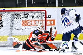 後半追い上げられず‥日光アイスバックスが東北フリーブレイズに敗れる