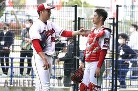 捕手の西山秀二とはいろいろな決め事をつくっていた。カープOB大野豊氏が現役時代のバッテリー秘話を紹介<br />