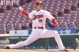 2年ぶりの勝利を目指しマウンドへ。球団現役最多77勝の野村祐輔が見据えるプロ11年目のシーズン<br />