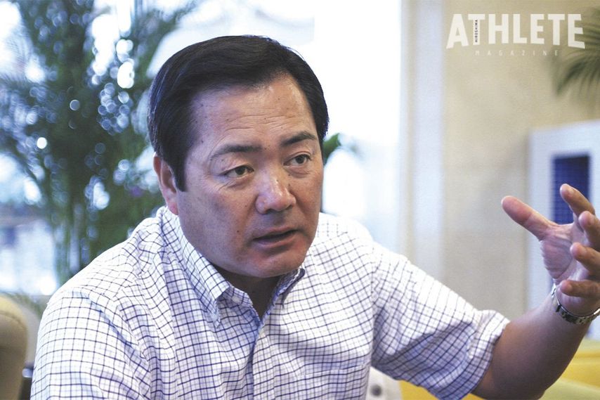 <div class="caption">投手の心得を語る、ありし日の北別府氏</div>