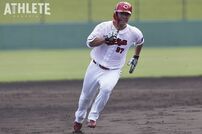 <div class="caption">2023年は一軍で15試合、2024年は11試合に出場したが、今季の一軍出場は0に終わった</div>