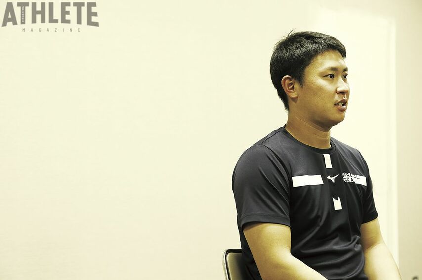 <div class="caption">2022年シーズン終了後、インタビューに応じる堂林翔太選手。</div>