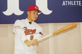 愛工大名電高では二刀流で活躍！ カープ田村俊介が入団直前に語っていた目標とは