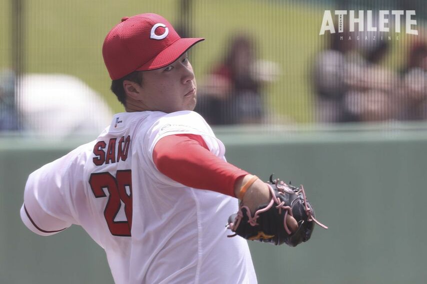 <div class="caption">プロ2年目のシーズンを迎えた佐藤柳</div>