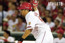 再起を誓う松山竜平。“得点圏”へのこだわりこそが、主軸のプライド。