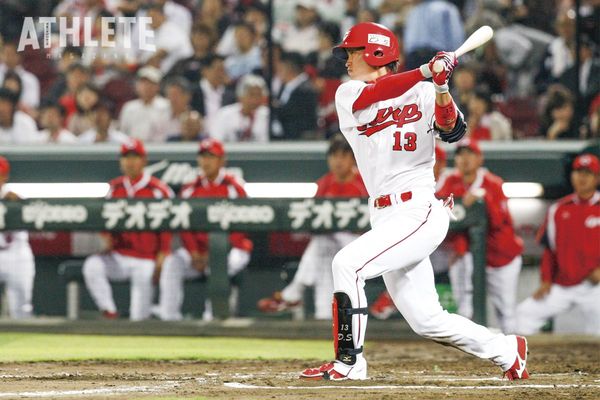前田健太 2010 BBM 広島カープ エース降臨 バットバレル /18 BAT