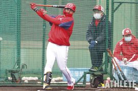 【松山竜平インタビュー#1】若き4番候補と自主トレ。生まれ変わった体で挑む15年目のシーズン<br />