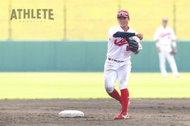 カープ二軍で経験積むルーキー・韮澤雄也「新ポジション挑戦で視野が広がる」<br />