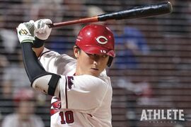 全力プレーのその先に「カープの４番を任せてもらえたら」。若きスラッガー、佐々木泰が描く未来図