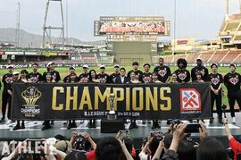 【B1】王者ドラゴンフライズ、広島凱旋！マツダスタジアムで6,000人を前に優勝報告会を開催