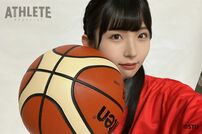 <div class="caption">バスケットボール経験者の、STU48・尾崎世里花さん</div>