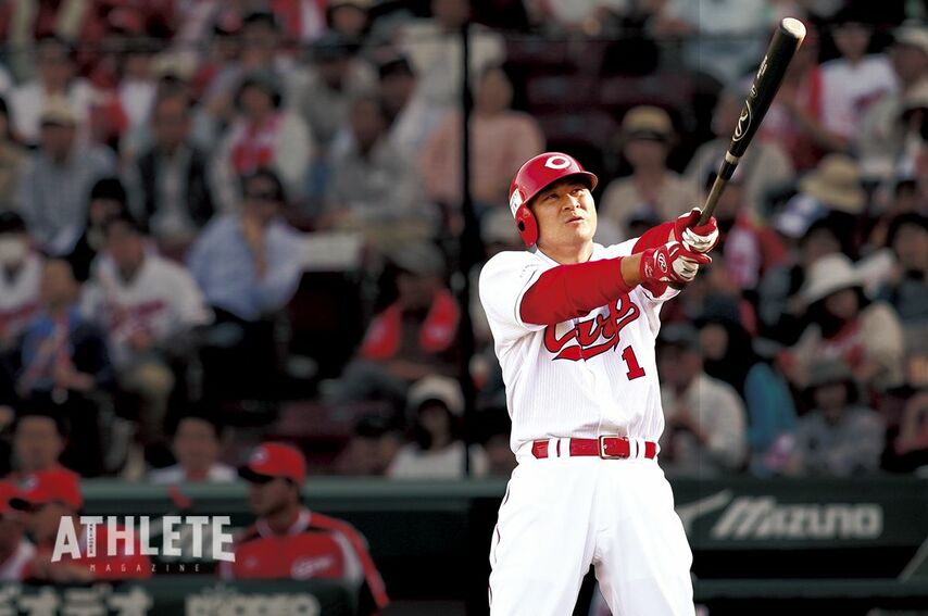 <div class="caption">1989年ドラフト4位。2013年の引退まで、広島一筋でプレーした前田智徳</div>