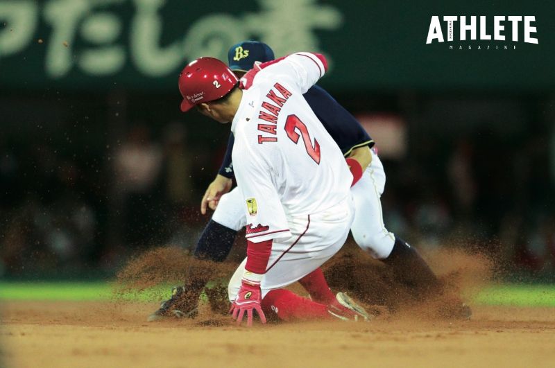 <div class="caption">3連覇中、不動の1番打者を務めた田中広輔。2017年には最高出塁率のタイトルを獲得した。写真は2017年</div>