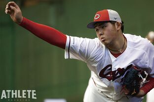 元広島東洋カープ 横山竜士 グラブ グローブ リーグスター LEAGSTAR