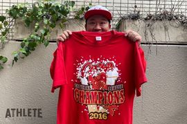 我善導の“週刊”カープTシャツコレクション～37枚目～<br />「来年はビールかけを！」25年ぶりの優勝を果たした、記念すべき1枚