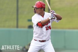 「全打席ホームランを狙っているつもりです」。長打でアピールするカープの育成選手・木下元秀