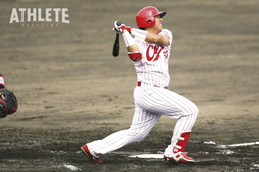 「自分にとっての初心はフルスイング」<br />入団5カ月後の松山竜平が語ったこだわりの打撃論