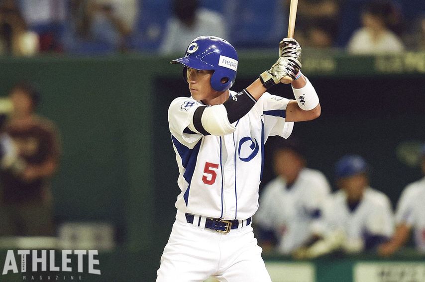 <div class="caption">王子 硬式野球部時代の西川龍馬。入社1年目から公式戦に出場し、カープスカウトの目を引いた。</div>