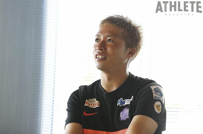 <div class="caption">エディオンスタジアム広島時代を振り返る森﨑浩司氏。約10年にわたりアンバサダーを務めた</div>