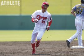 二軍でチームトップの四球数が示す矢野雅哉の才能。スカウトが惚れ込んだ強肩と守備力に新たな武器を【CLOSEUP INTERVIEW】