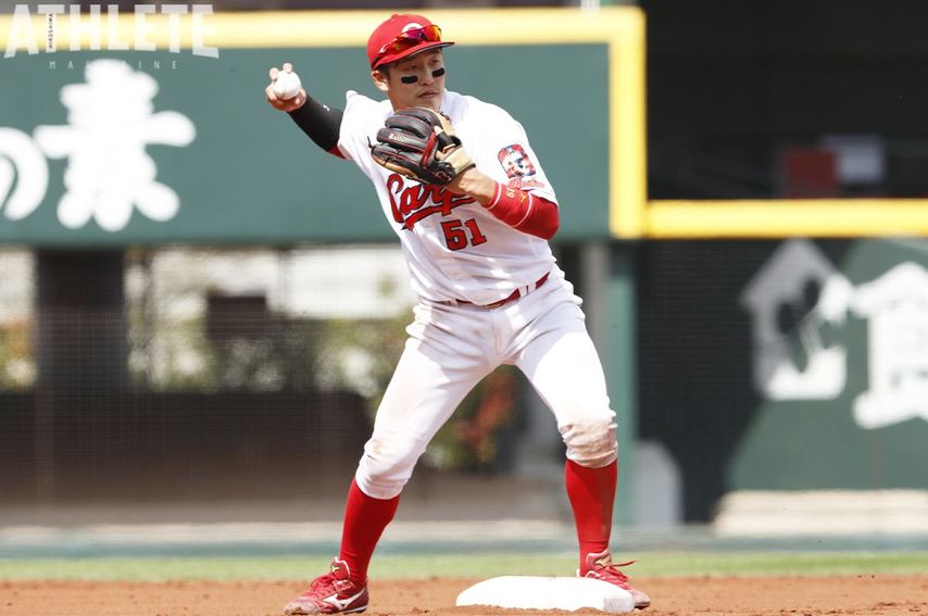 阪神戦で感じた3年目野手の執念。カープOBが絶賛した小園海斗のビッグプレー<br />