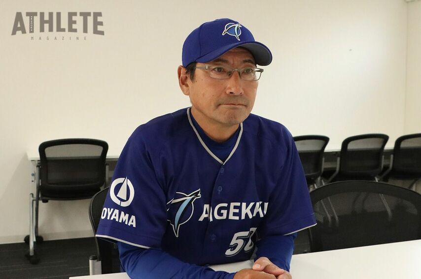 <div class="caption">エイジェック男子硬式野球部・難波貴司監督</div>