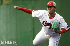 カープのルーキー・菊地ハルンが掲げる偉大な目標。「目指すは大谷翔平」