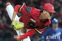 <div class="caption">8月2日の中日戦（マツダ スタジアム）でプロ初登板を果たした</div>