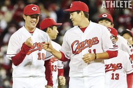 20試合でバッテリーを組んだ九里亜蓮と坂倉将吾。意思疎通の大切さを学んだ8月の2試合【INTERVIEW#2】