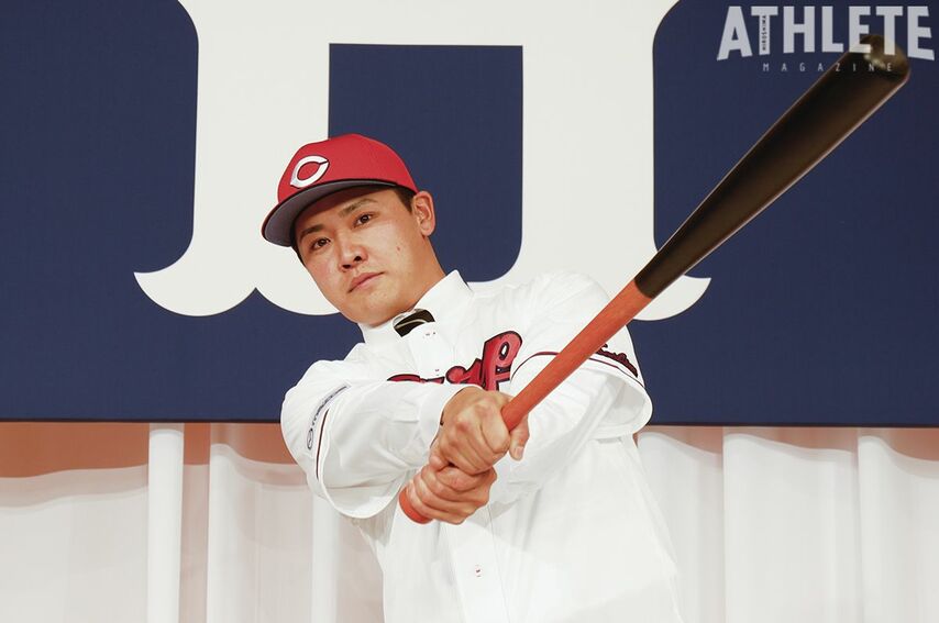 《カープ・新入団選手発表会見》積極プレーに自信あり。将来性あふれるリードオフマン候補！ドラフト7位・久保 修